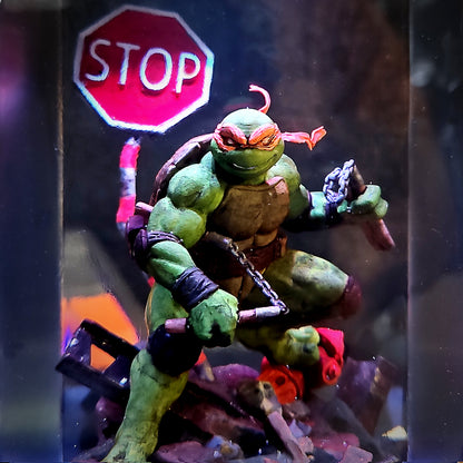 Teenage Mutant Ninja Turtles Epoxy Resin Lamp