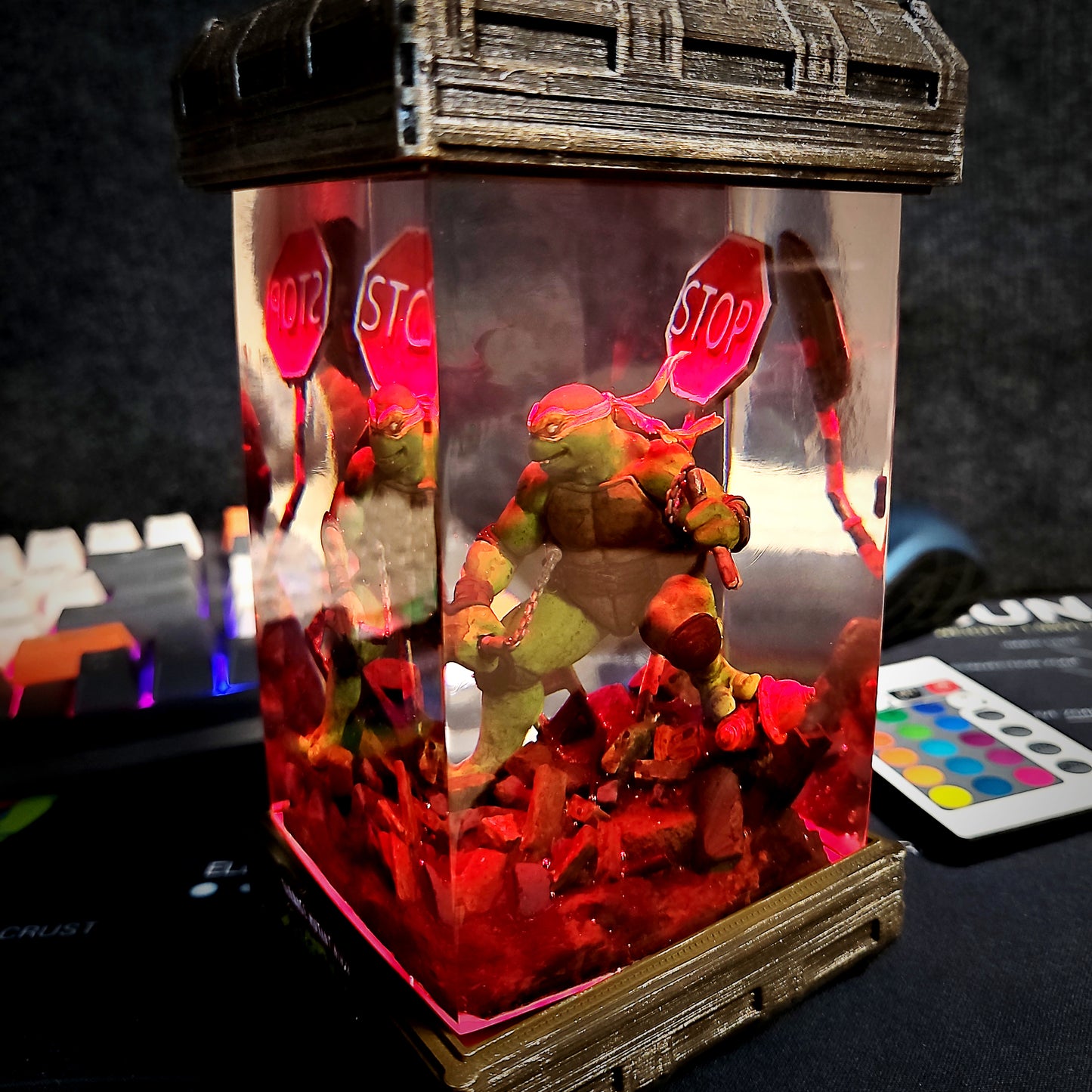 Teenage Mutant Ninja Turtles Epoxy Resin Lamp