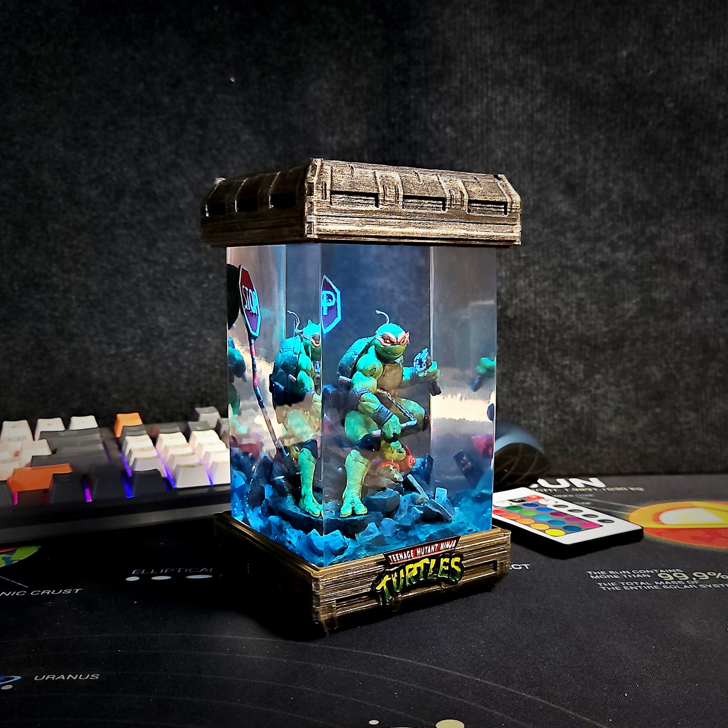 Teenage Mutant Ninja Turtles Epoxy Resin Lamp