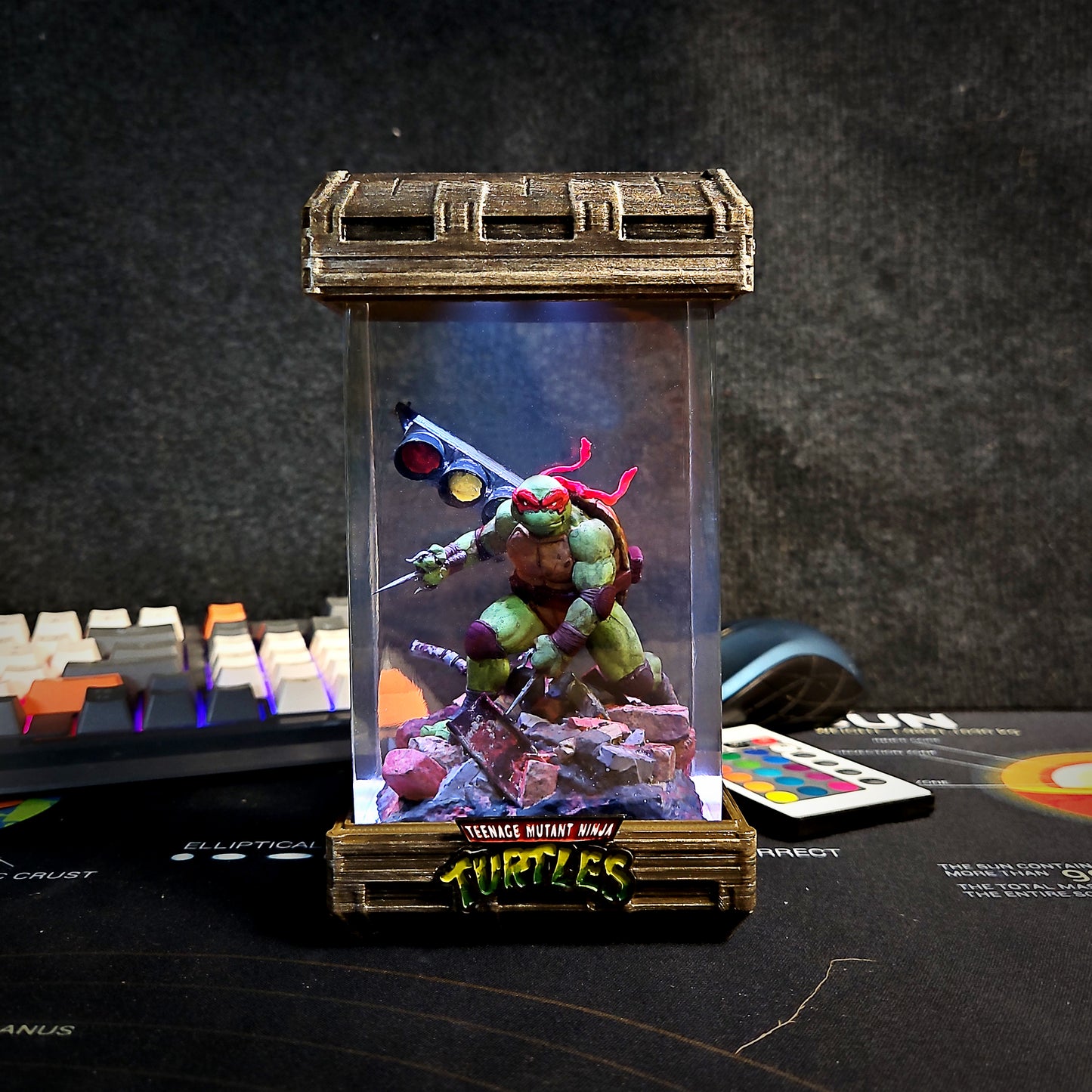 Teenage Mutant Ninja Turtles Epoxy Resin Lamp