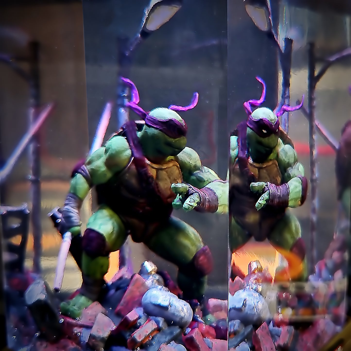 Teenage Mutant Ninja Turtles Epoxy Resin Lamp