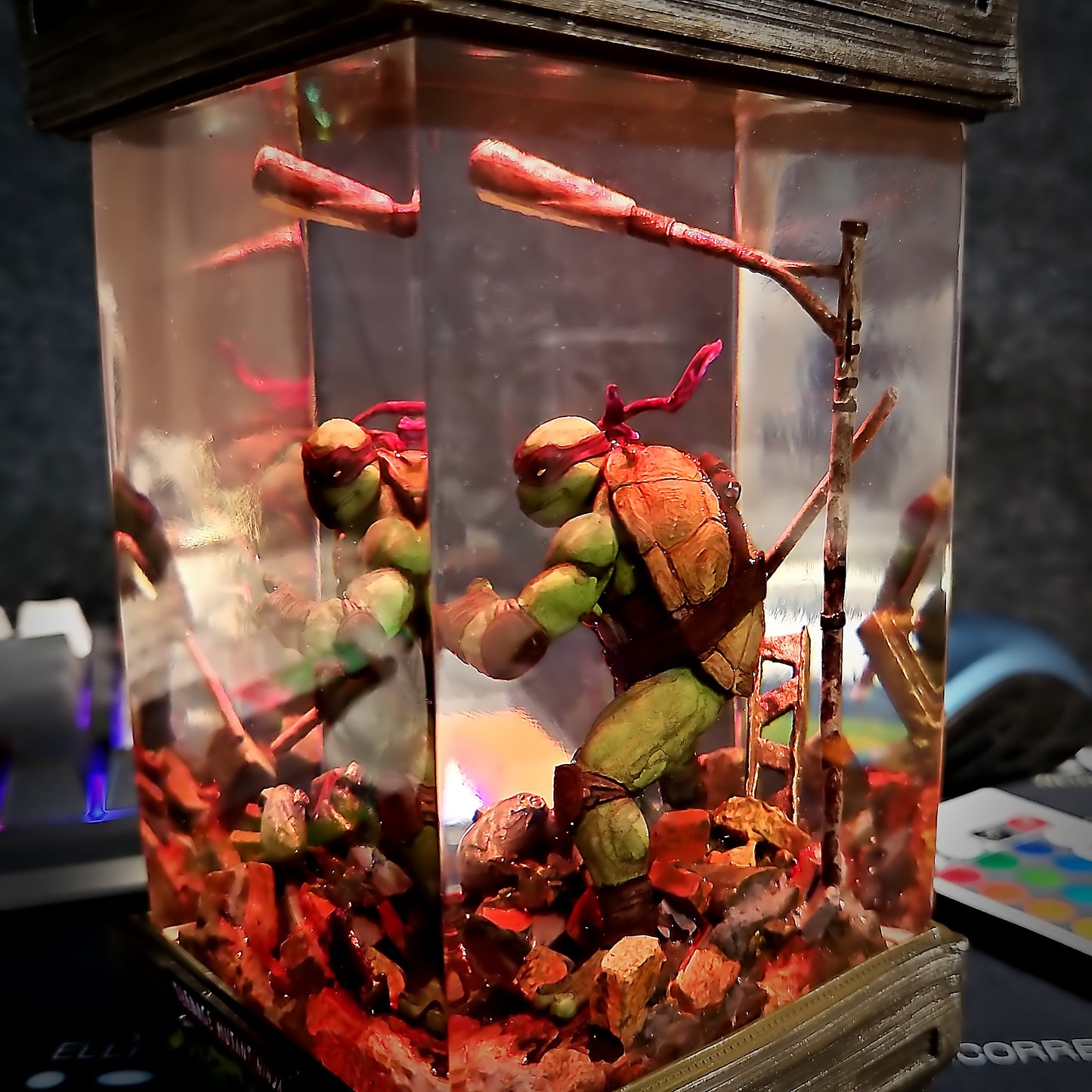 Teenage Mutant Ninja Turtles Epoxy Resin Lamp