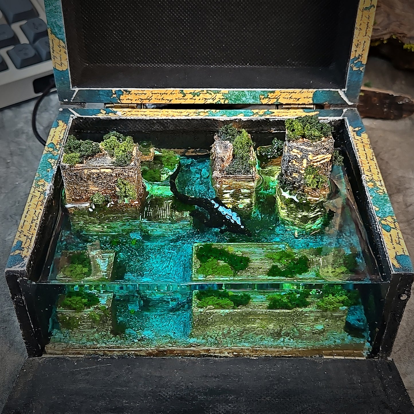 The Lost City Wooden Box Lights