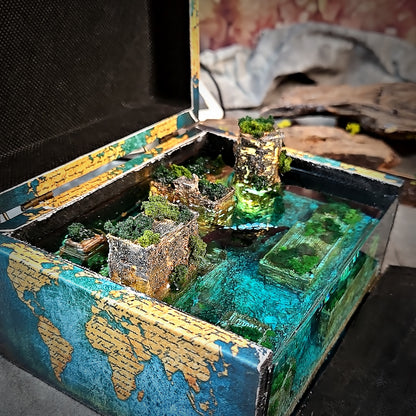 The Lost City Wooden Box Lights