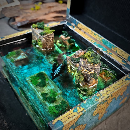 The Lost City Wooden Box Lights