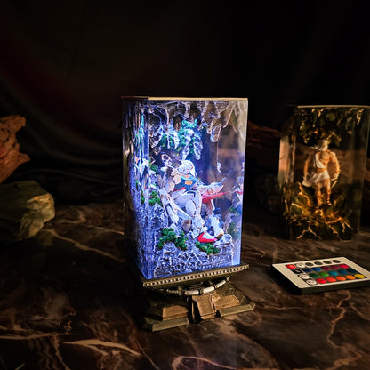 Gundam in Cave v1 resin lamp