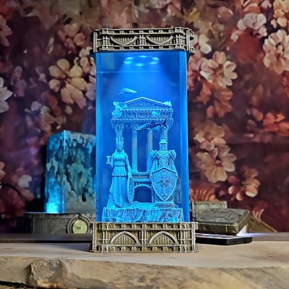 Greek Temple Handmade Epoxy Lamp