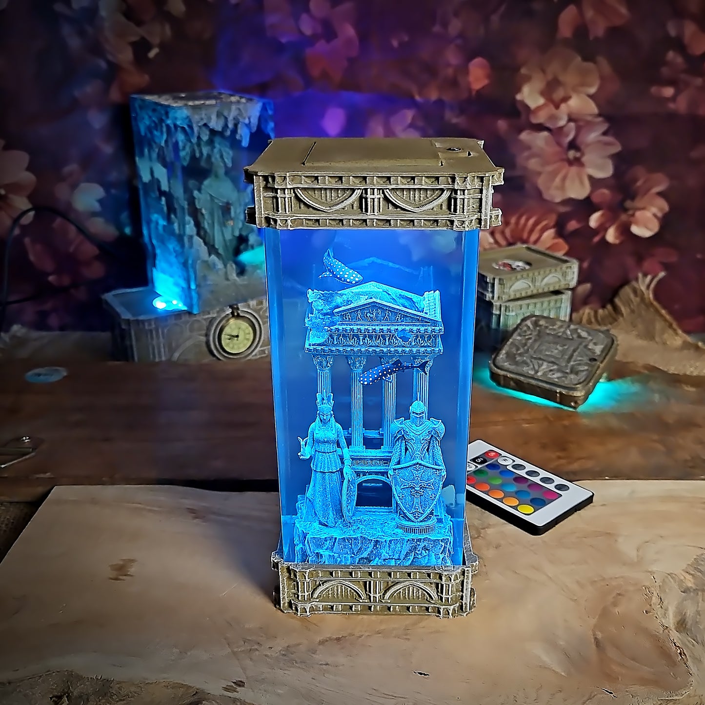 Greek Temple Handmade Epoxy Lamp