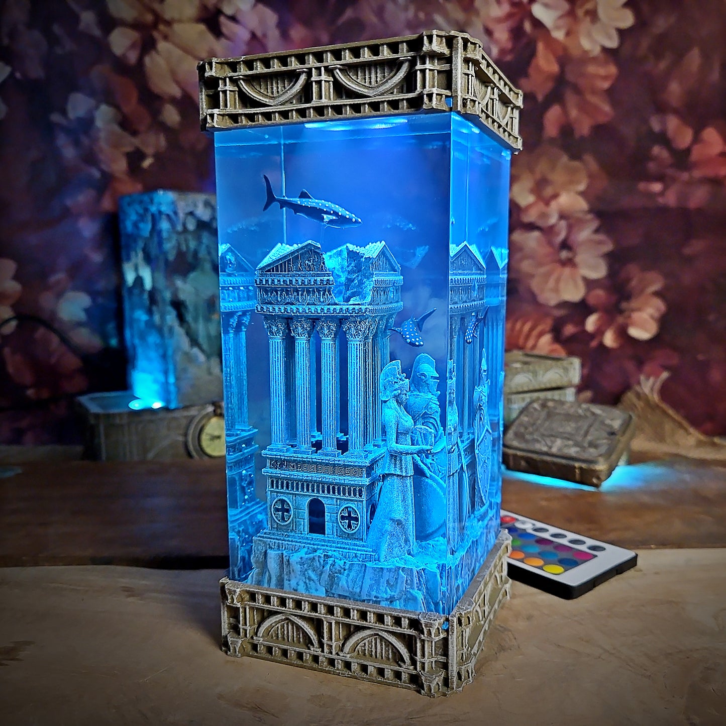 Greek Temple Handmade Epoxy Lamp