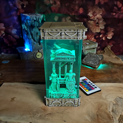 Greek Temple Handmade Epoxy Lamp