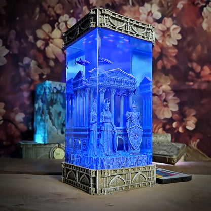 Greek Temple Handmade Epoxy Lamp