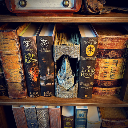 LOTR Book Nook – Handmade Diorama ( Minas Tirith )