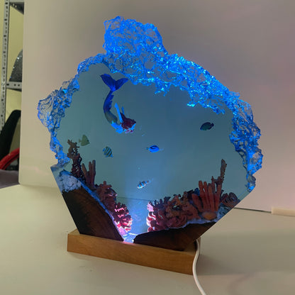 Mermaid - Epoxy Resin Lamp