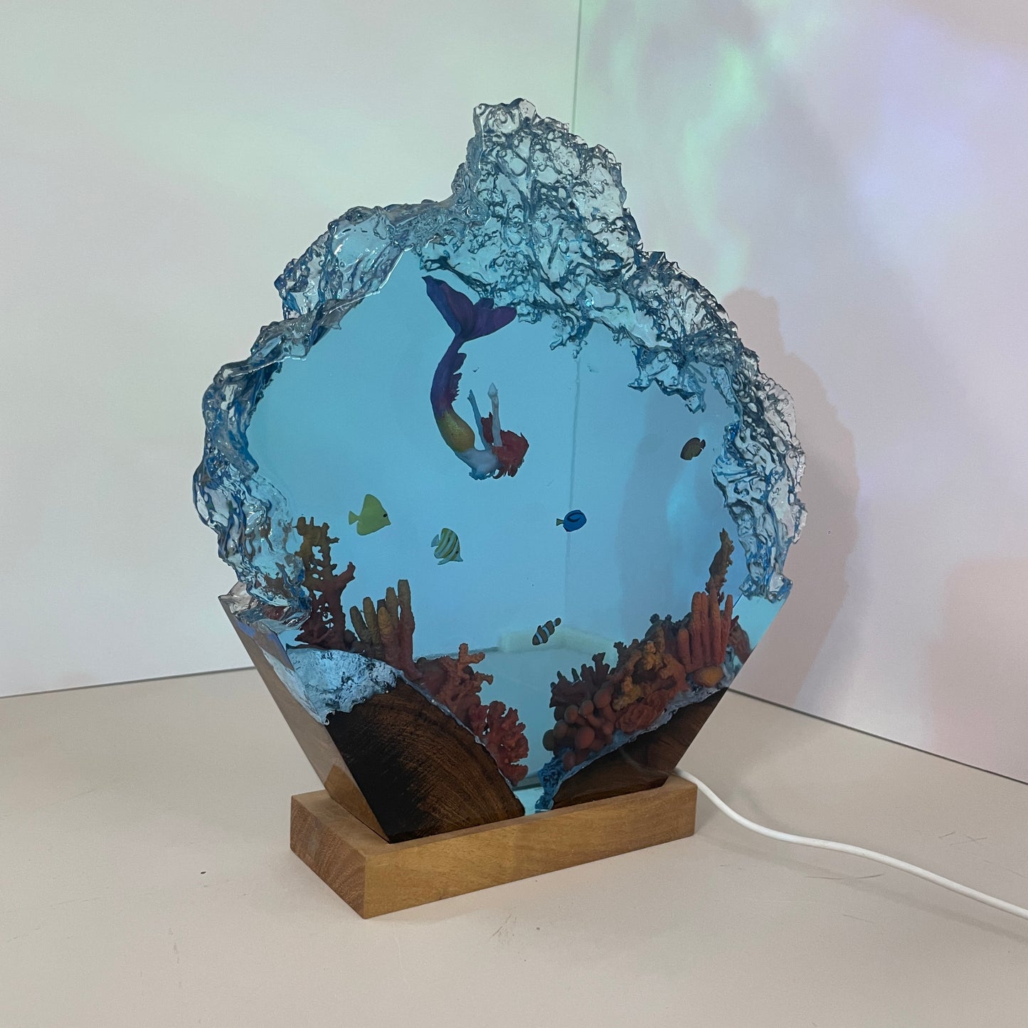 Mermaid - Epoxy Resin Lamp