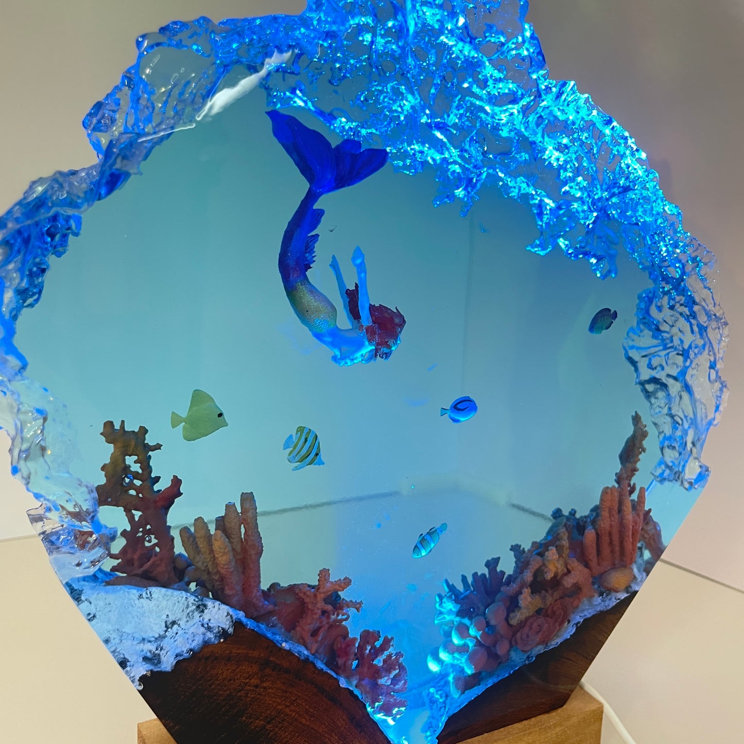 Mermaid - Epoxy Resin Lamp