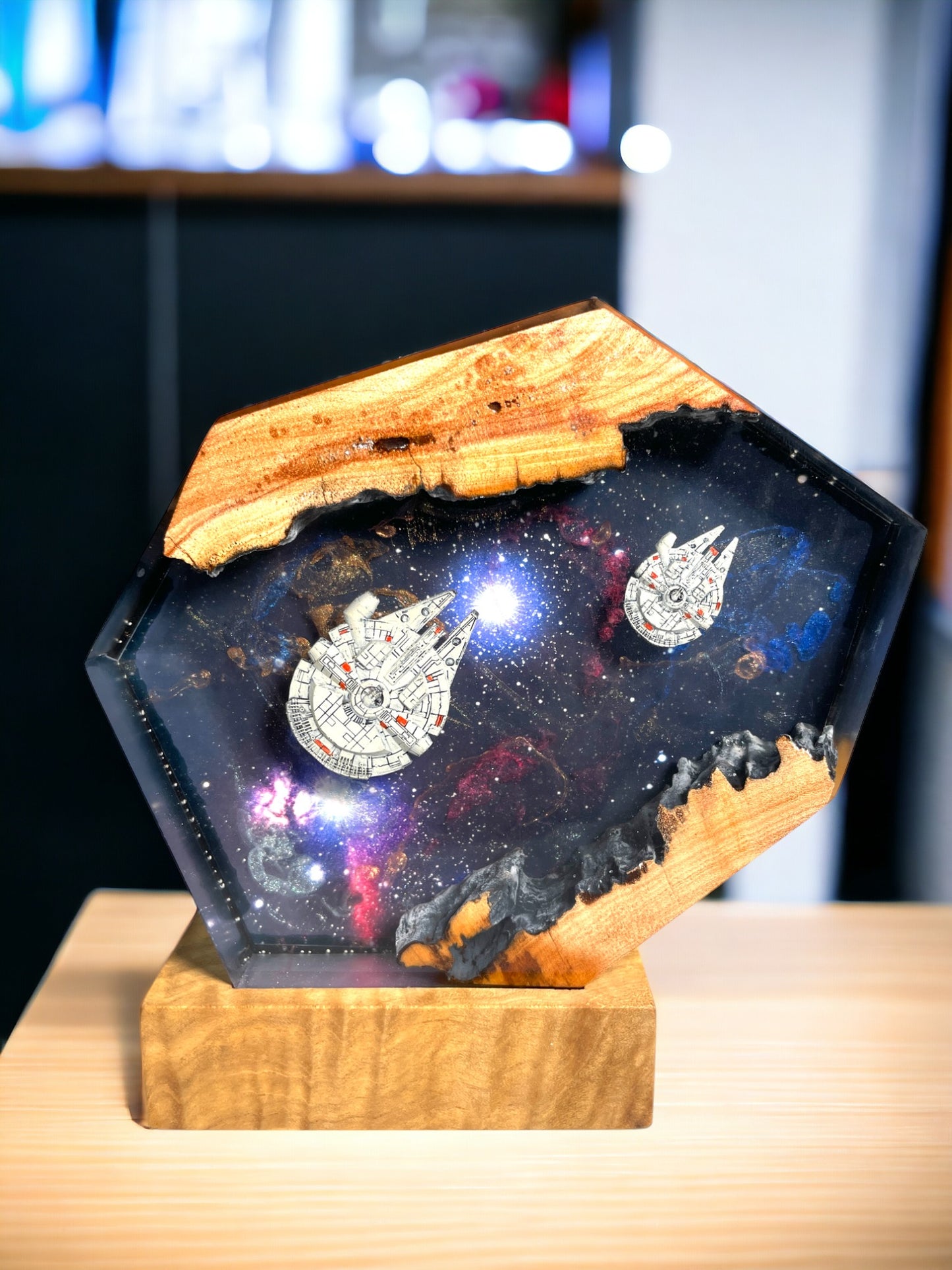 Galaxy -Epoxy Resin Lamp