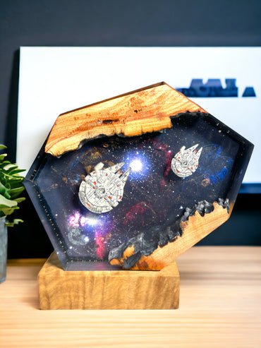 Galaxy -Epoxy Resin Lamp