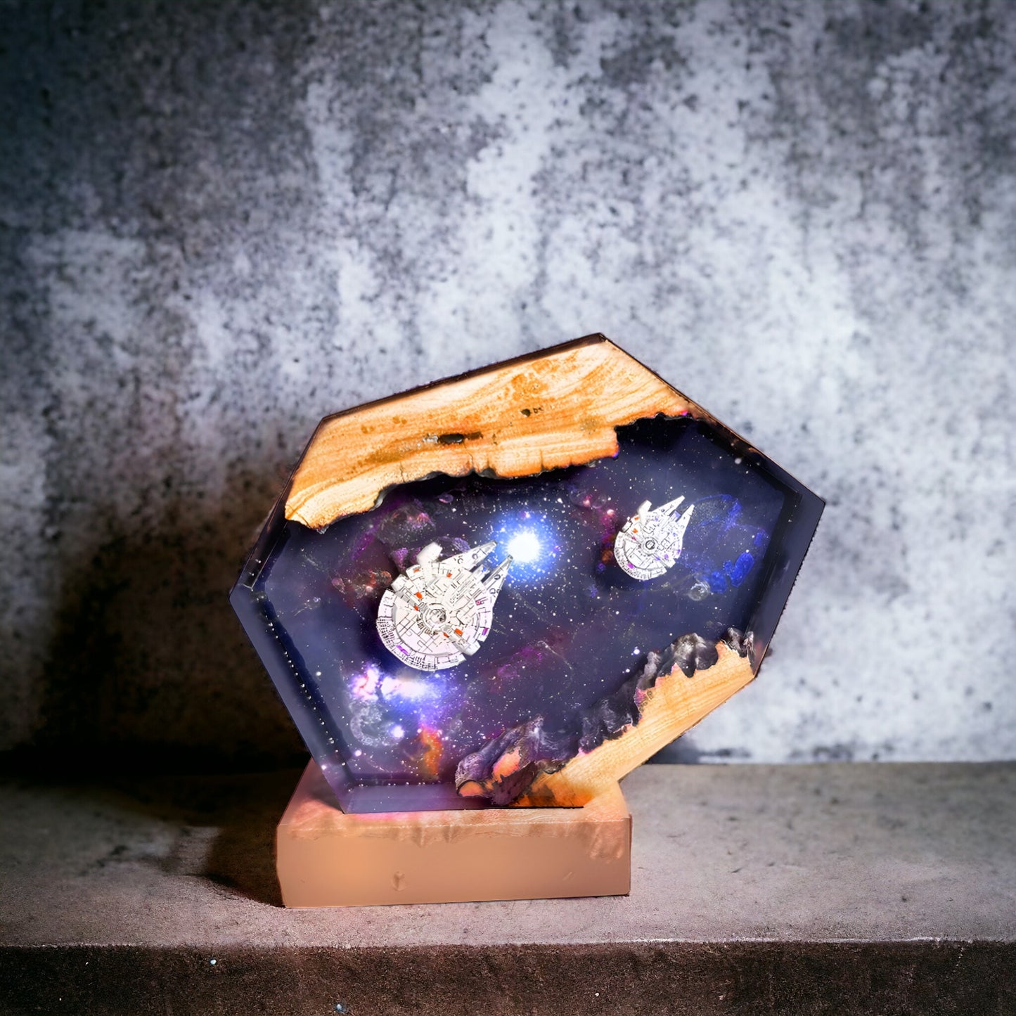 Galaxy -Epoxy Resin Lamp