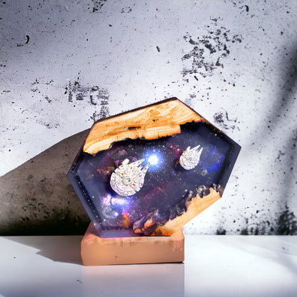 Galaxy -Epoxy Resin Lamp