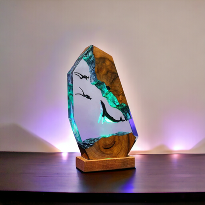 Whale - Epoxy Resin Lamp