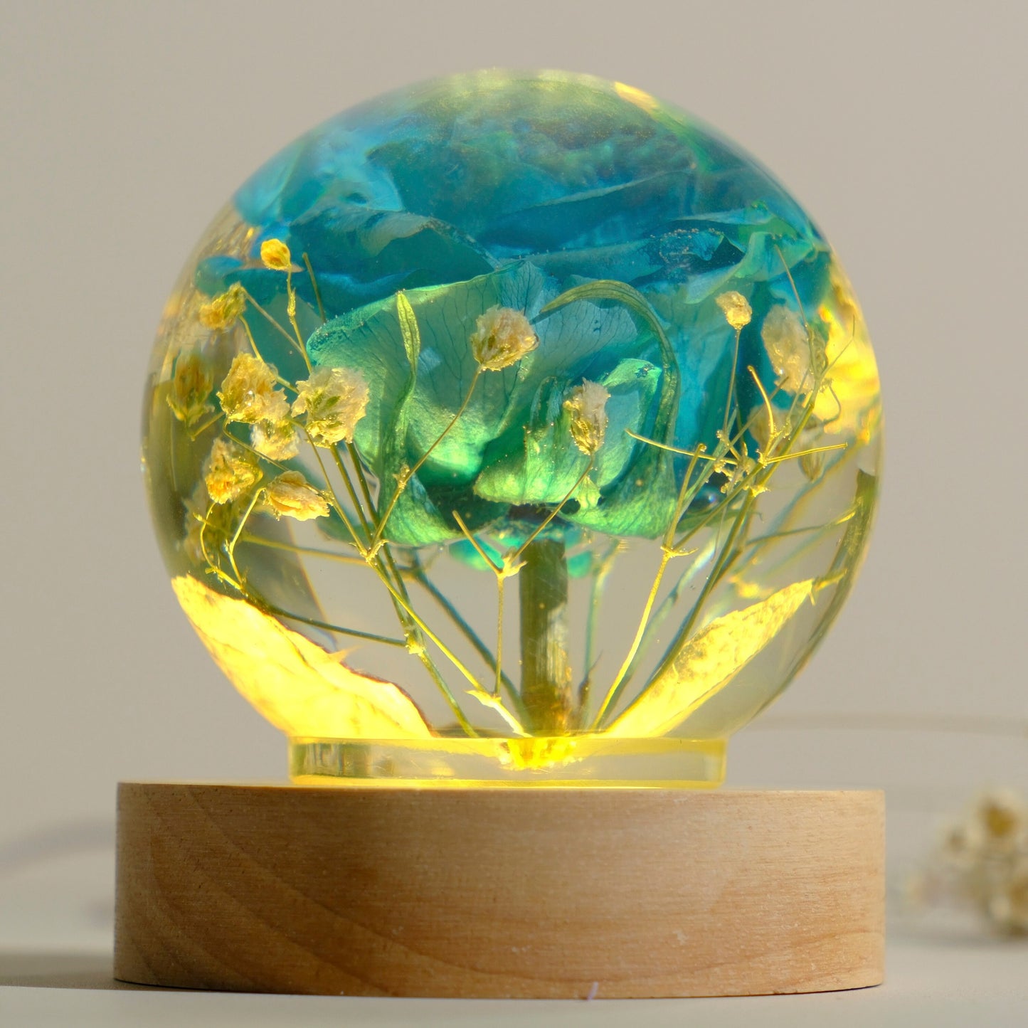 Blue Rose - Handmade Lamp
