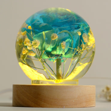 Blue Rose - Handmade Lamp