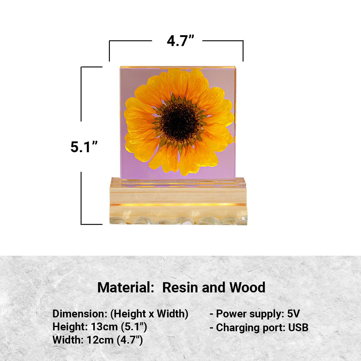 SUNFLOWER- Handmade Lamp