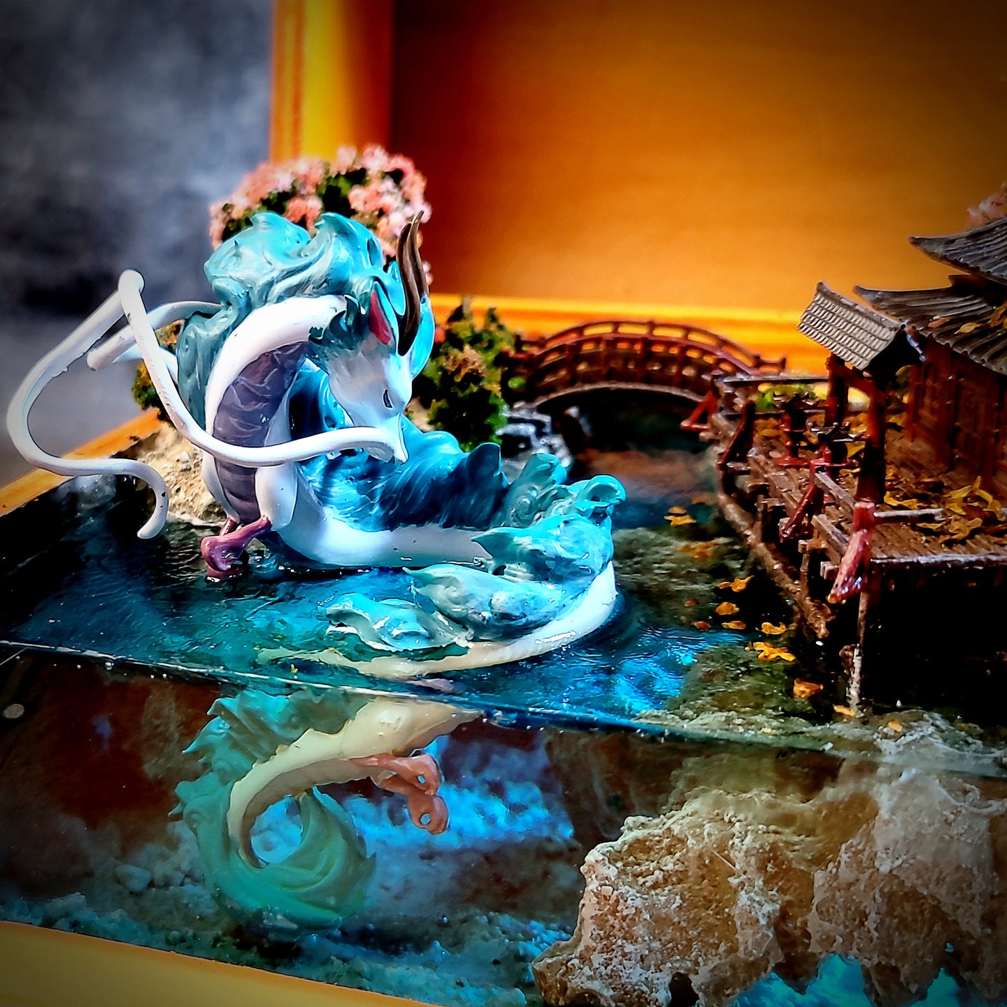 Haku from Spỉrited Away Japanese Dragon Light Box