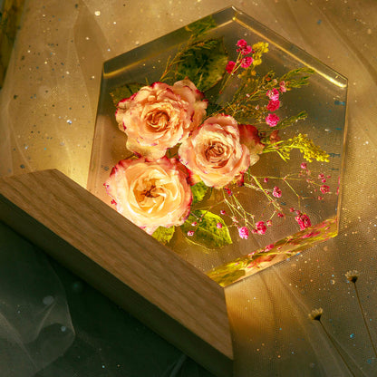 ROSE FLOWERS - Handmade Lamp