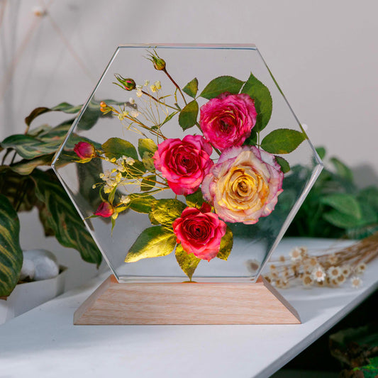 ROSE FLOWERS V2 - Handmade Lamp