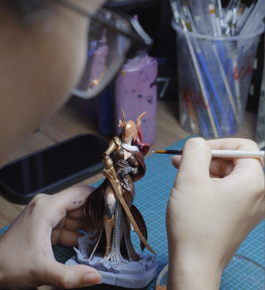 Hand Painting the Model