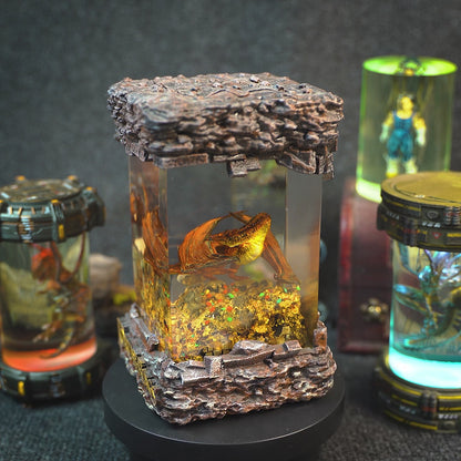 Smaug lamp, lord of the rings lamp