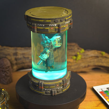 Nemesis Biolab from Resident Evil Resin Lamp, Handmade Epoxy Lamp, Birthday gifft, amine epoxy lamp, Halloween Gift